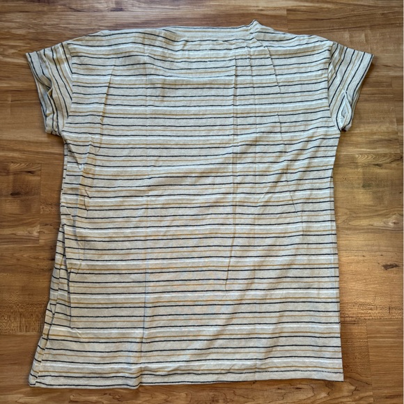 Prana Cozy Up T-Shirt - Stone Stripe - Picture 2 of 3